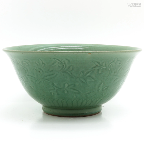 A Very Large Chinese Celadon Bowl