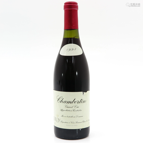 A Bottle of Domaine Leroy, Chambertin, Grand Cru…