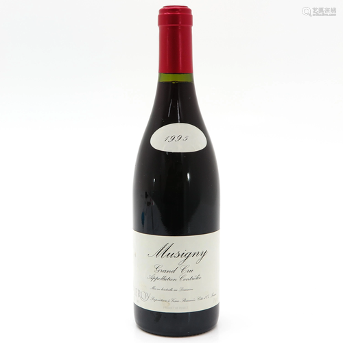 A Bottle of Domaine Leroy, Musigny, Grand Cru, 19…