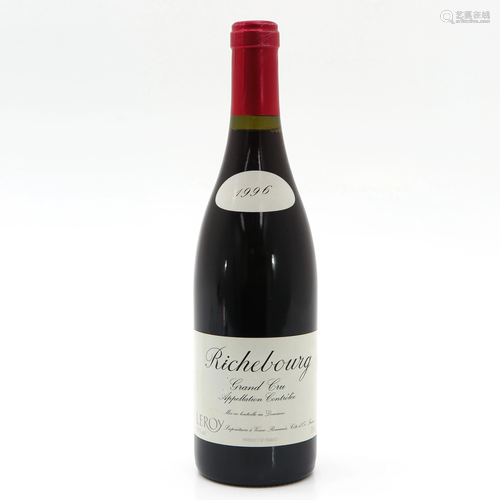 A Bottle of Domaine Leroy, Richebourg, 1996