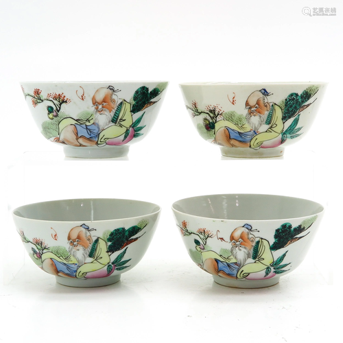 Four Chinese Bowls