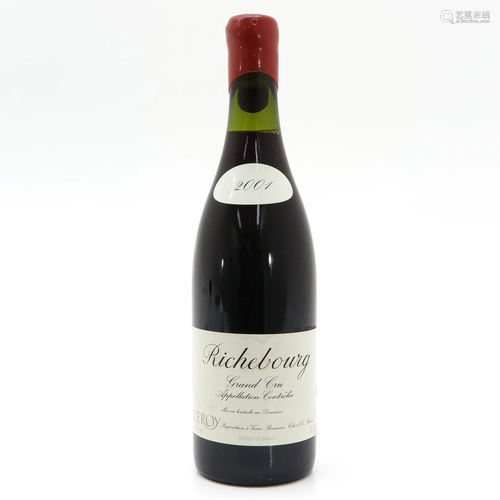 A Bottle of Domaine Leroy, Richebourg, 2001