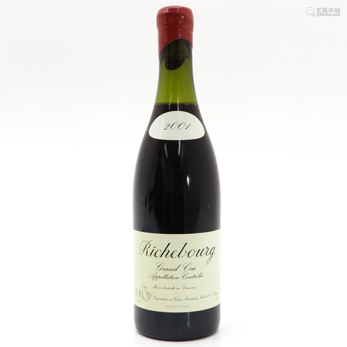 A Bottle of Domaine Leroy, Richebourg, 2001