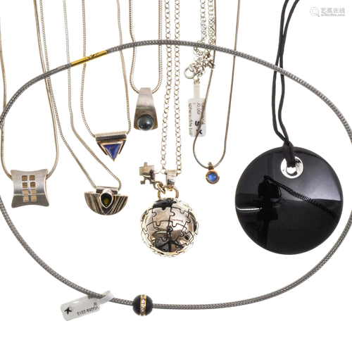 A Collection of Eight Necklaces