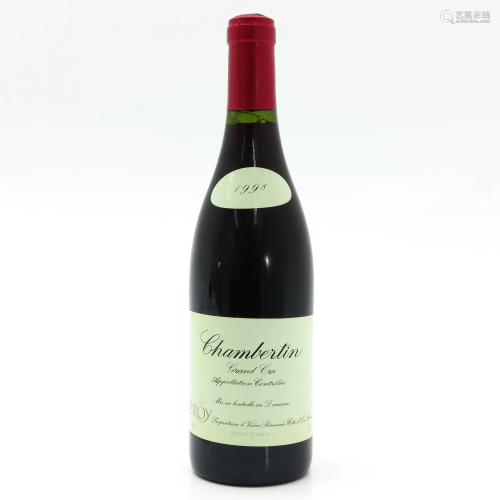 A Bottle of Domaine Leroy, Chambertin, Grand Cru…