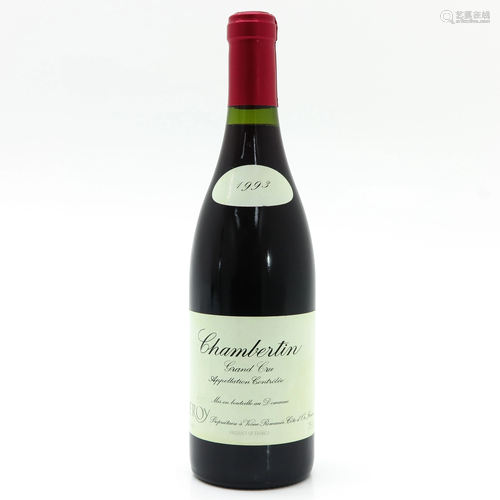 Bottle of Domaine Leroy, Chambertin, Grand Cru, 1993