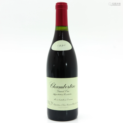 A Bottle of Domaine Leroy, Chambertin, Grand Cru…