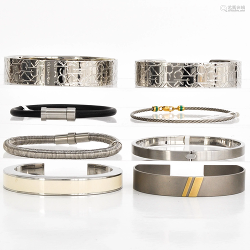 A Collection of Eight Bracelets