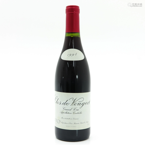 A Bottle of Domaine Leroy, Clos de Vougeot, 1994