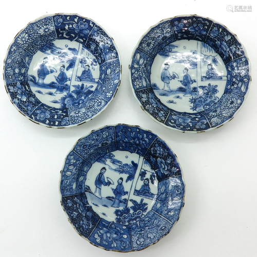 A Series of Three Chinese Small Plates