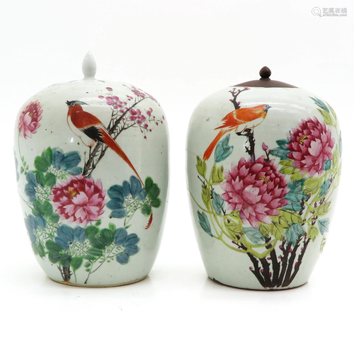 A Pair of Chinese Ginger Jars