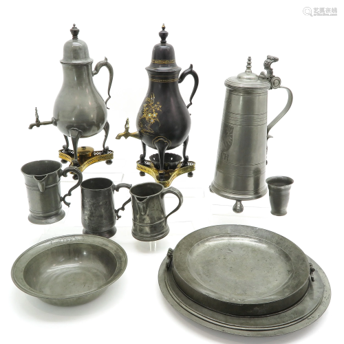 Lot of Antique Pewter