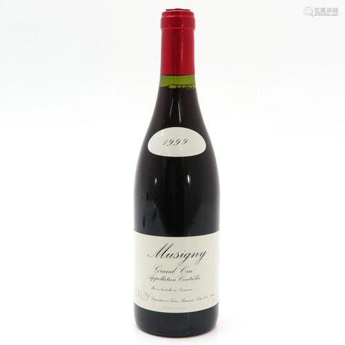 A Bottle of Domaine Leroy, Musigny, Grand Cru, 19…