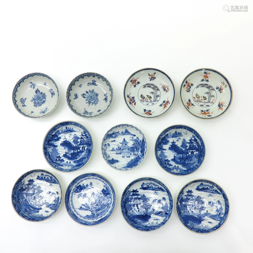 A Collection of Eleven Chinese Plates