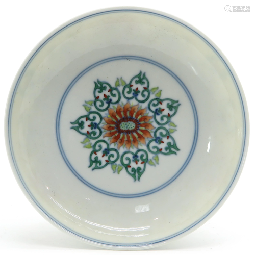 A Doucai Decor Dish