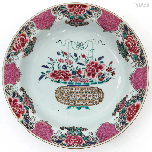 A Famille Rose Plate