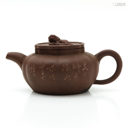 A Chinese Yixing Teapot