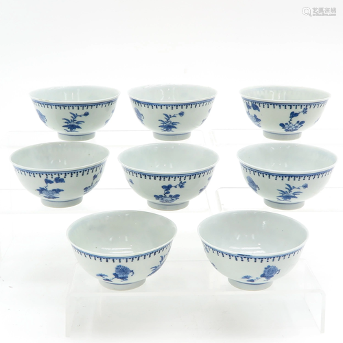 A Series of Eight Bowls