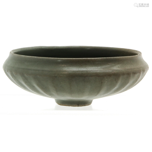 A Small Celadon Ming Dish