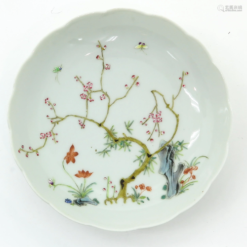 A Small Chinese Famille Rose Dish