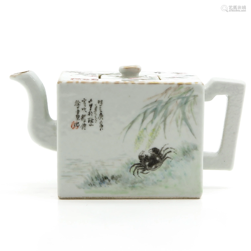 A Chinese Qianjiang Cai Teapot