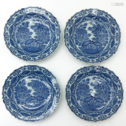 A Collection of Four 18th Century Plates