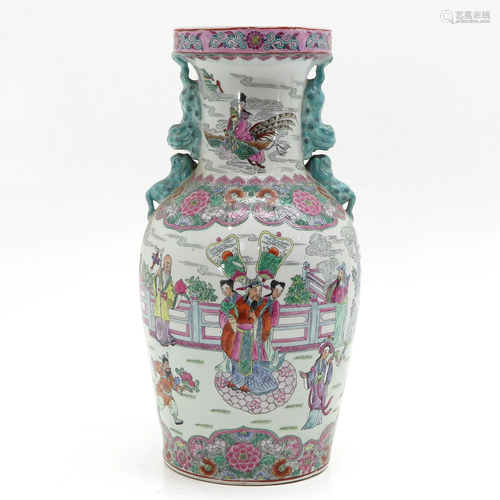 A Chinese Famille Rose Vase