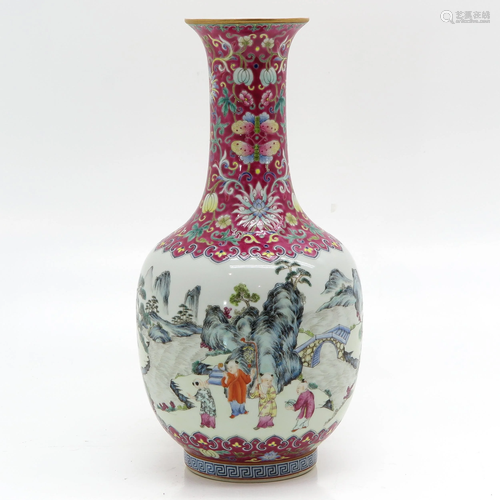 A Chinese Famille Rose Vase