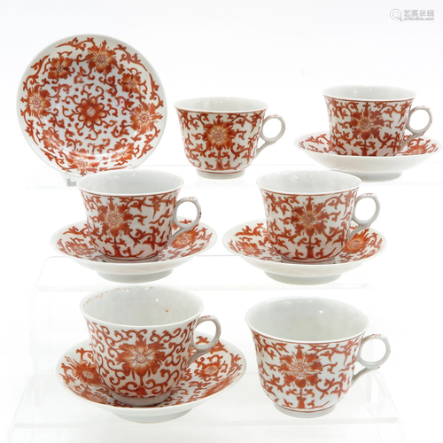 A Collection of Chinese Cups and Saucers