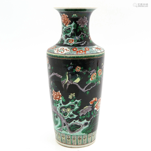 A Chinese Famille Noir Vase