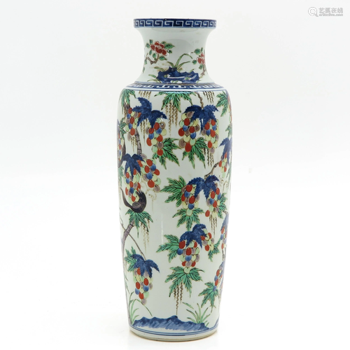 A Chinese Doucai Decor Vase