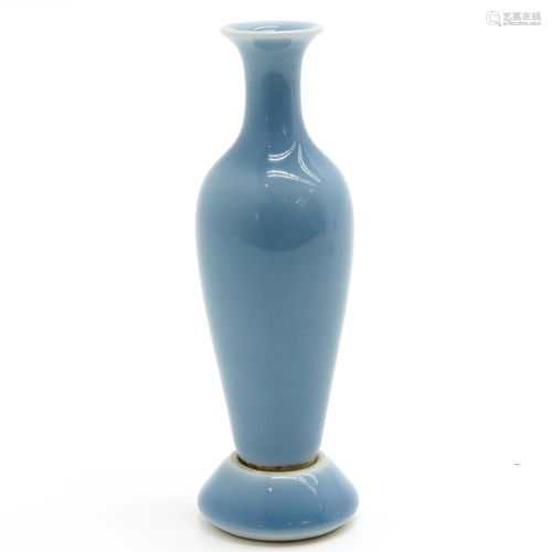 A Chinese Clair de Lune Vase