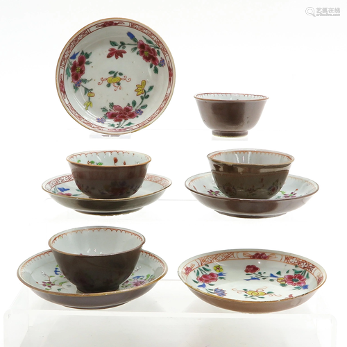 A Collection of Cups and Saucers