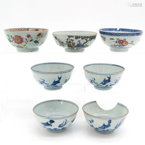 Seven Chinese Bowls