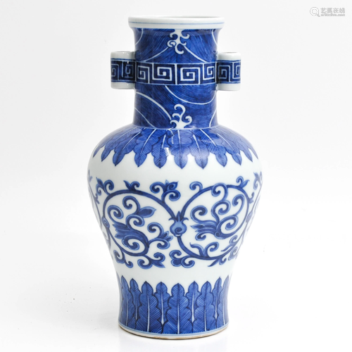 A Chinese Blue and White Vase