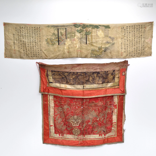 Two Chinese Silk Textiles