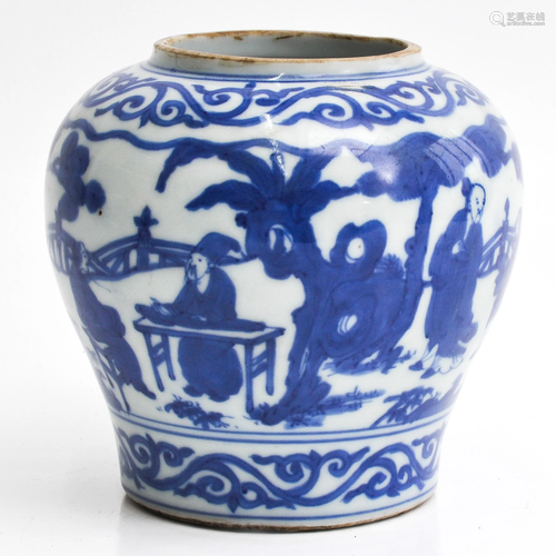 A Chinese Blue and White Vase