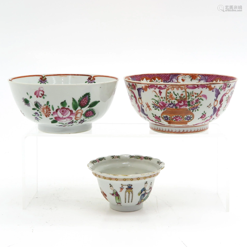 Three Chinese Bowls