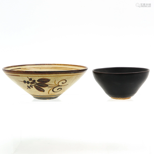 Two Chinese Tea Bowls