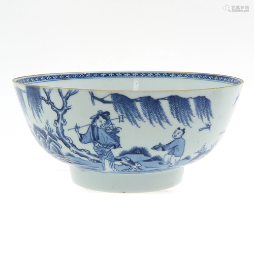 A Blue and White Bowl