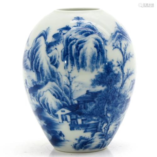 A Chinese Blue and White Vase