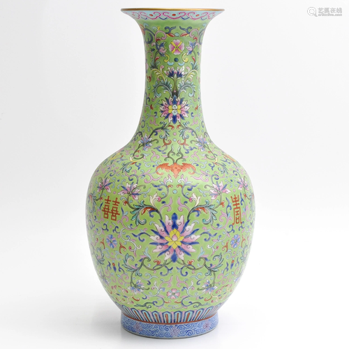 A Chinese Famille Rose Vase