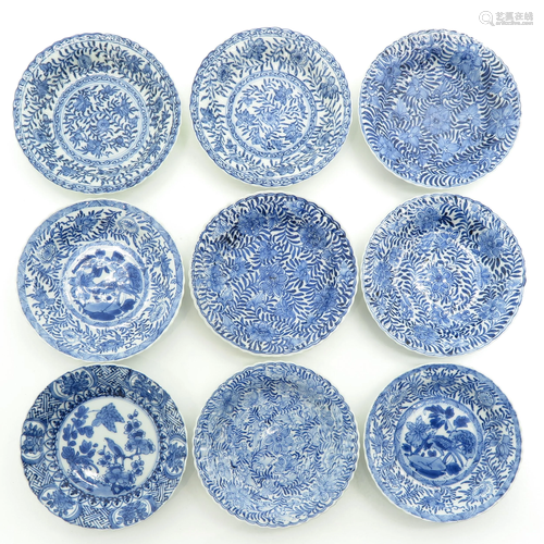 A Collection of Nine Chinese Small Plates