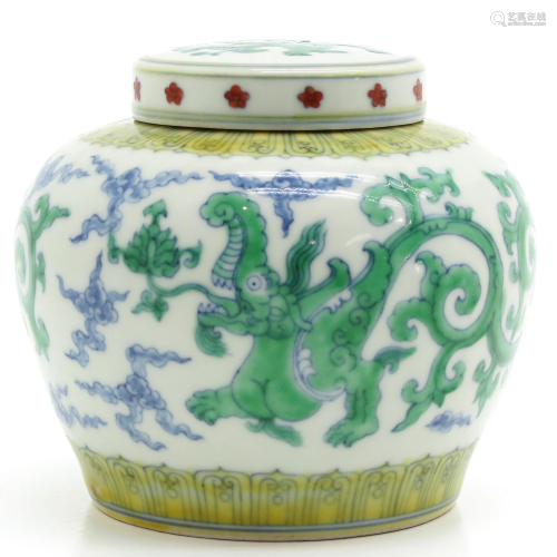 A Chinese Jar with Cover