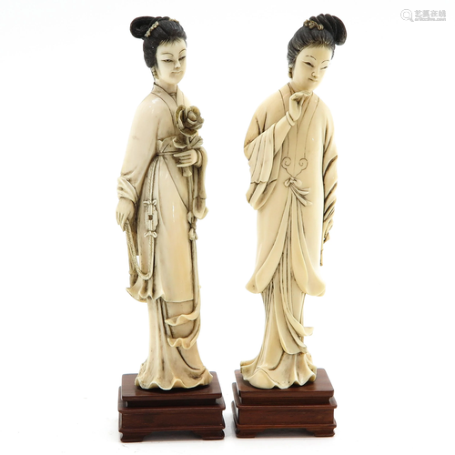 Two Chinese Carved Sculptures