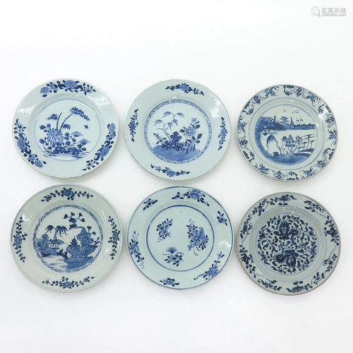 A Collection of Six Chinese Plates