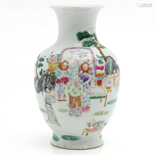 A Chinese Famille Rose Vase