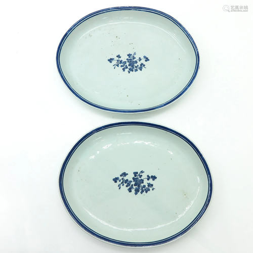 A Pair of Chinese Serving Platters