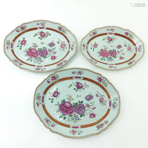 Three Serving Trays