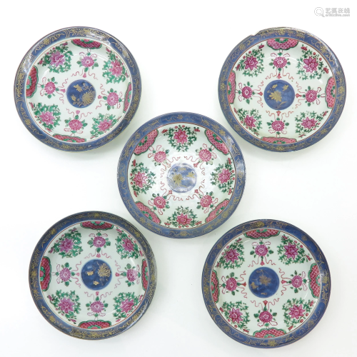 Five Chinese Plates